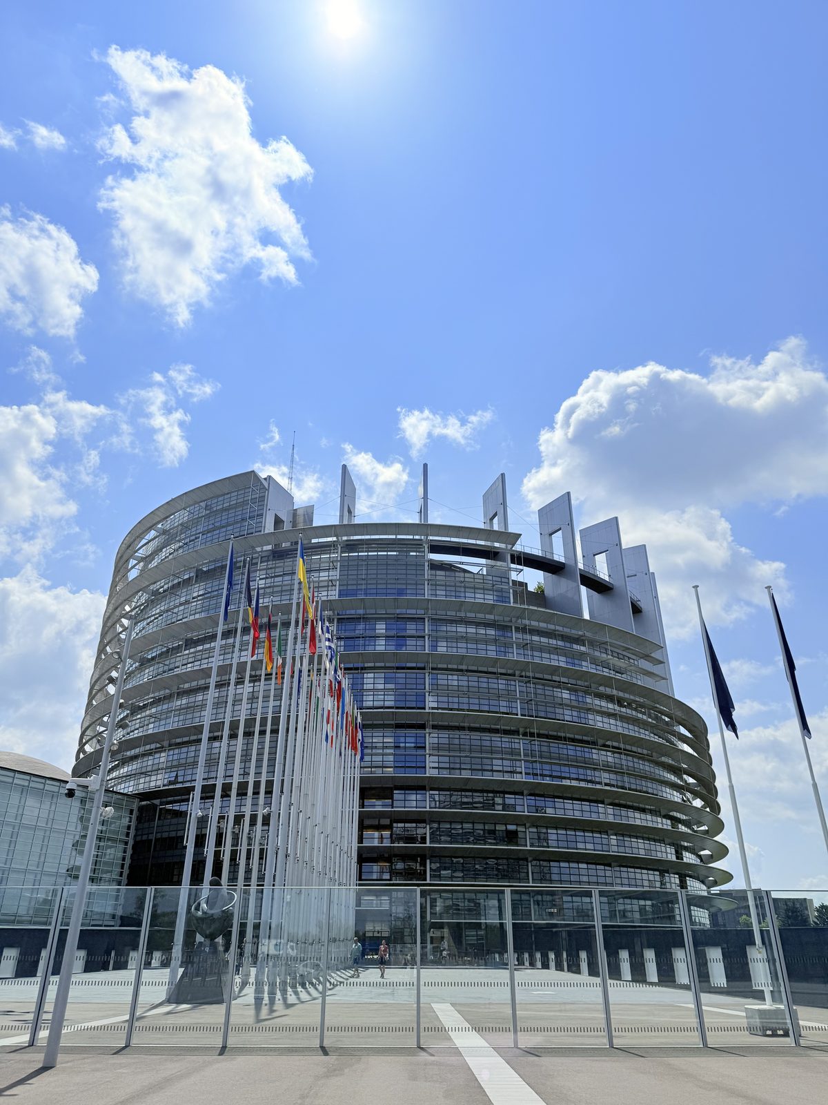 Exterior of the Louise Weiss building, European Parliament, Strasbourg