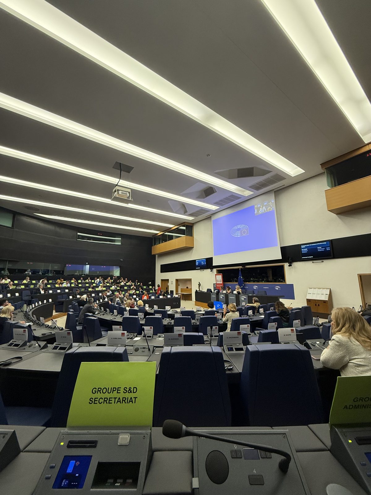 S&D Group meeting in progress, Strasbourg